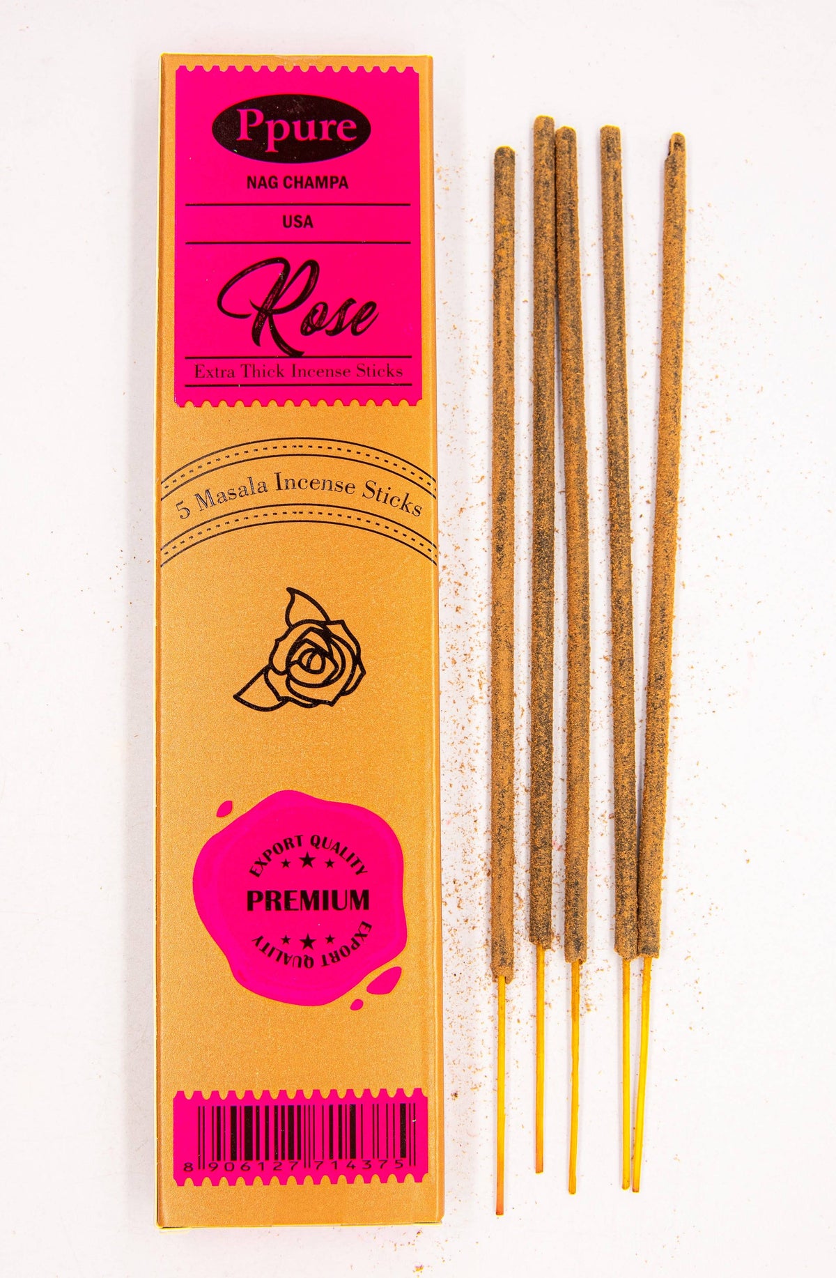 rose incense stick 5-pack