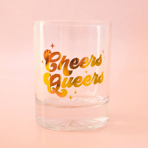 cheers queers {tumbler} glass