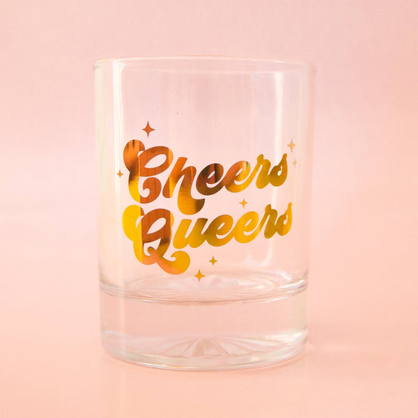 cheers queers {tumbler} glass