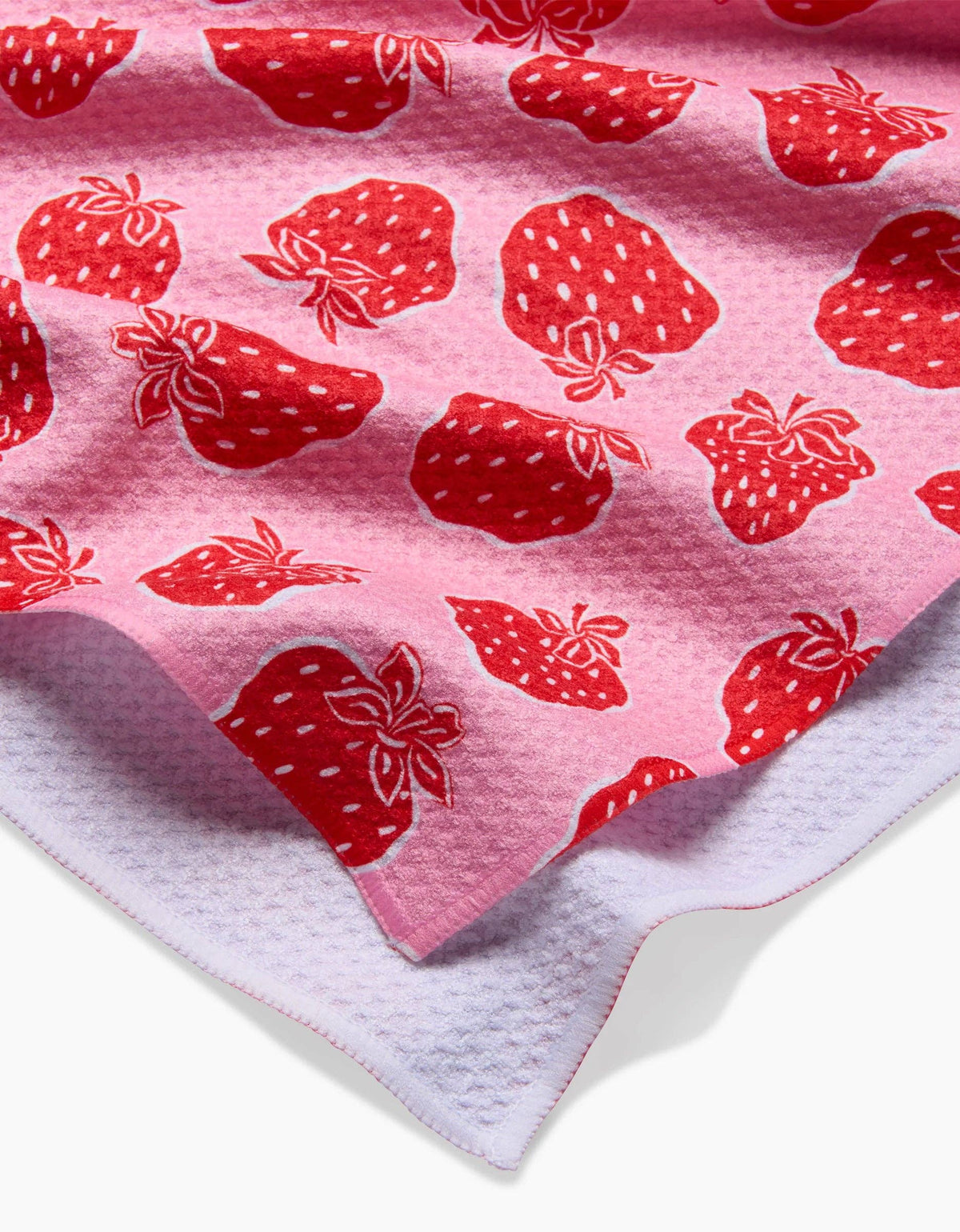 strawberry fields tea towel