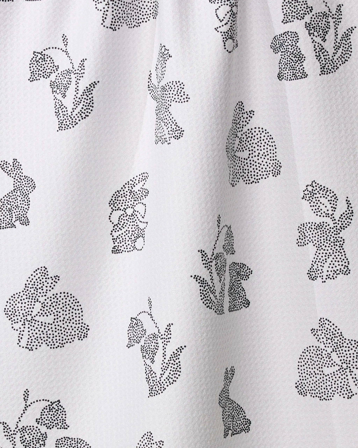 bunny dots tea towel