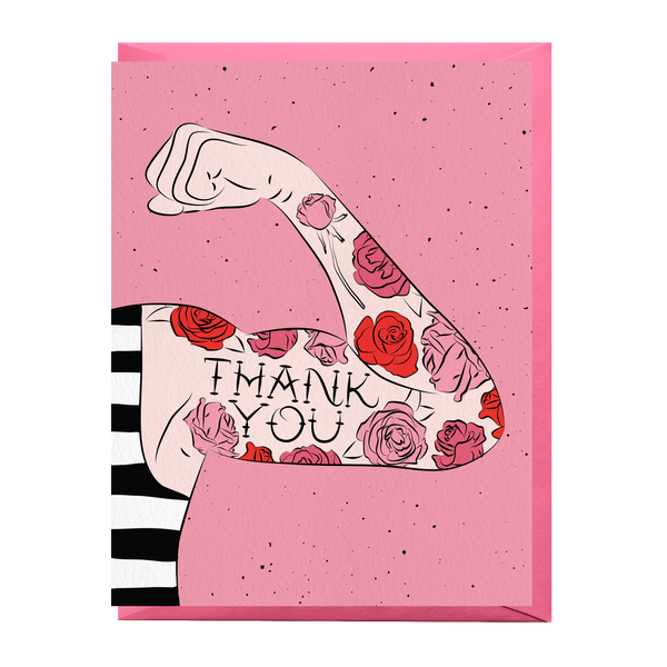 thank you tattoo card