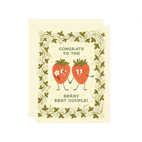 congrats to the berry best couple! card