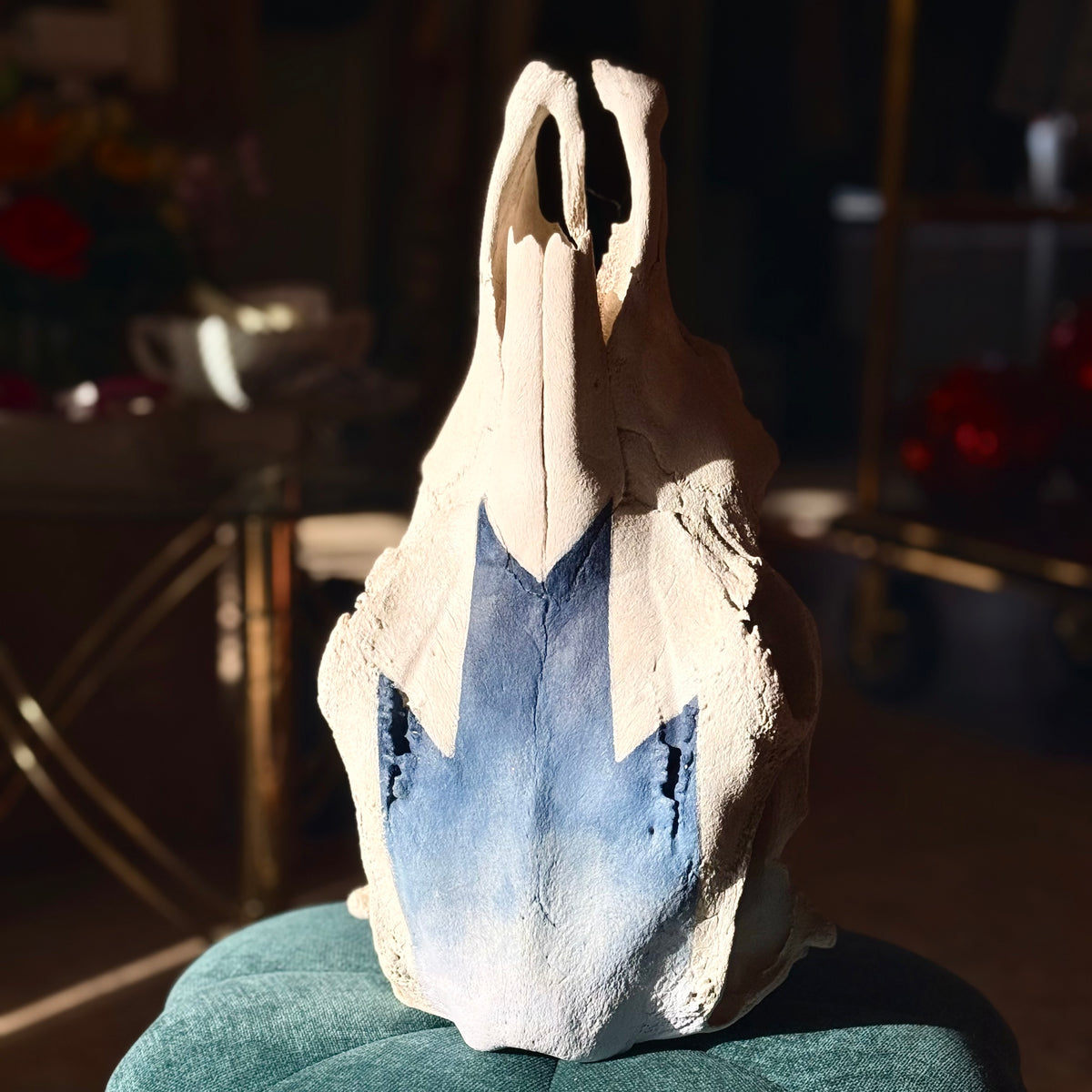 custom cow skull
