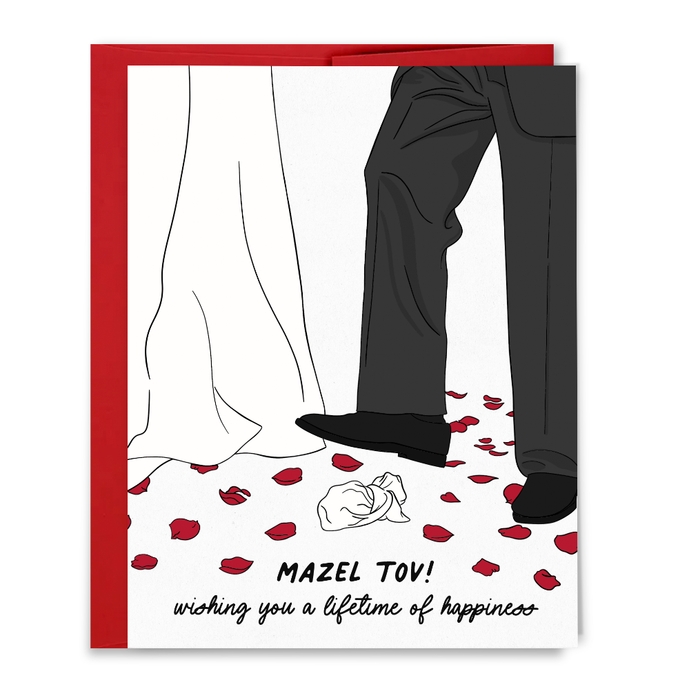 mazel tov! wishing you a lifetime of happiness card