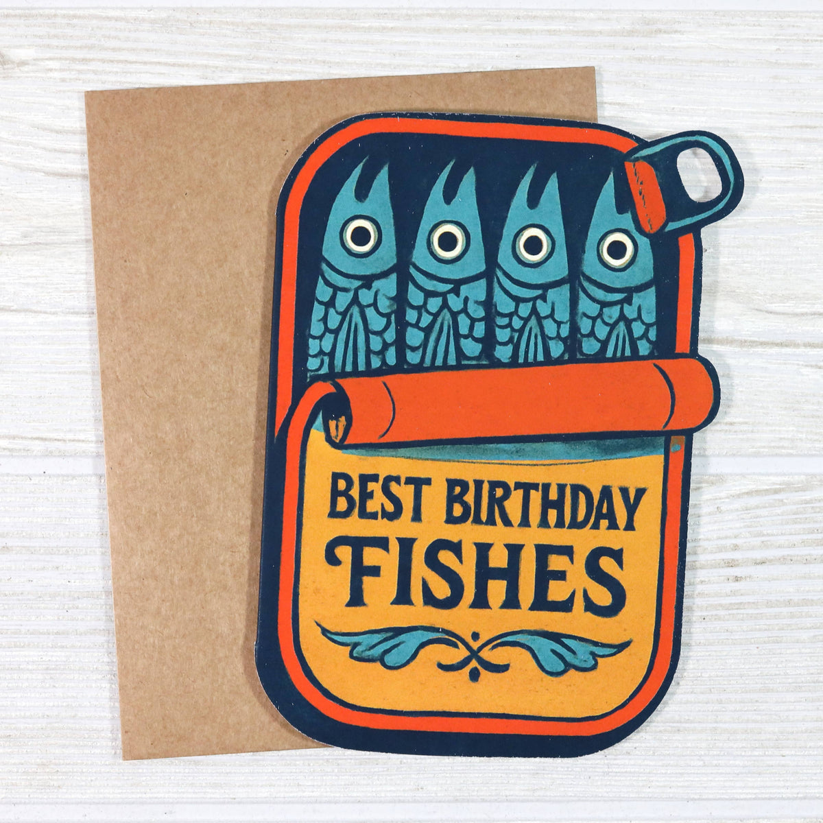 best birthday fishes – pun sardine birthday card