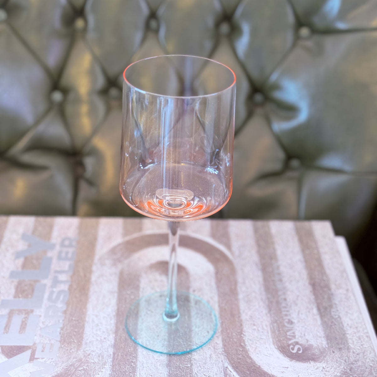 two tone stemmed glassware {set of 3}
