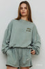 a&o mushroom cozy cropped crew