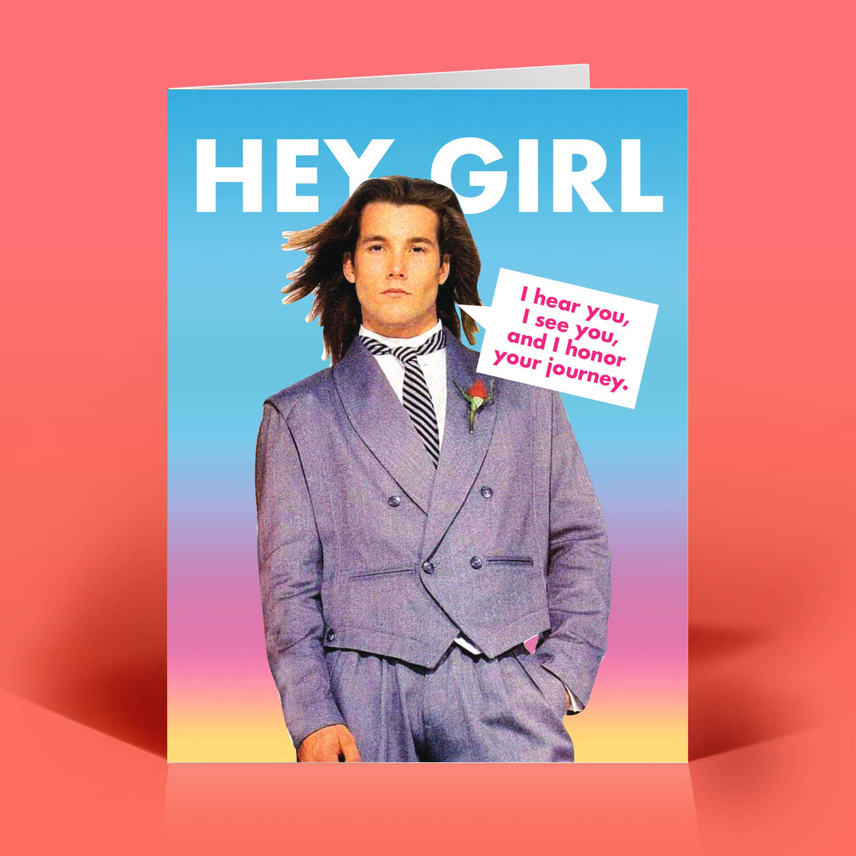 hey girl card