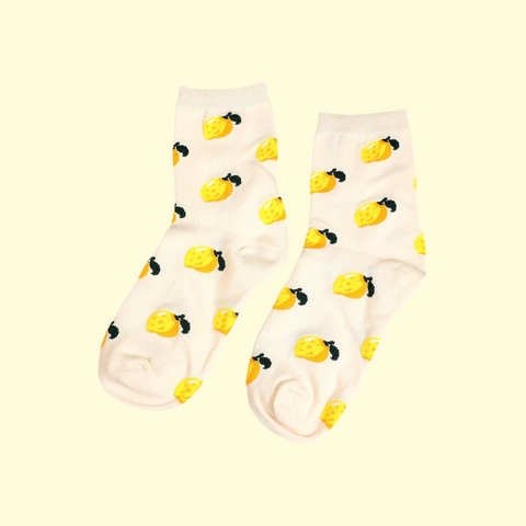 lemon ankle socks