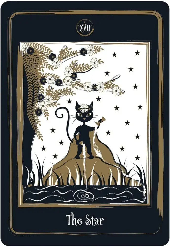 golden black cat tarot