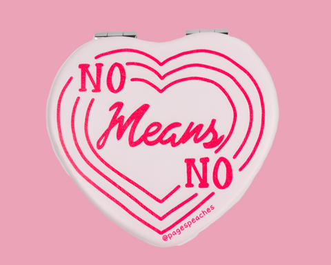 no means no compact mirror