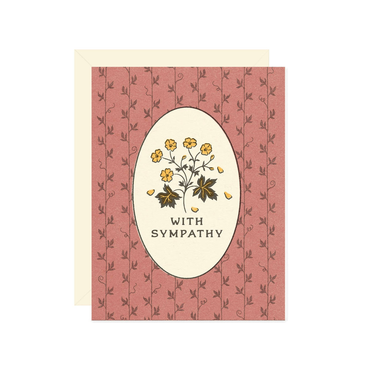 with sympathy card