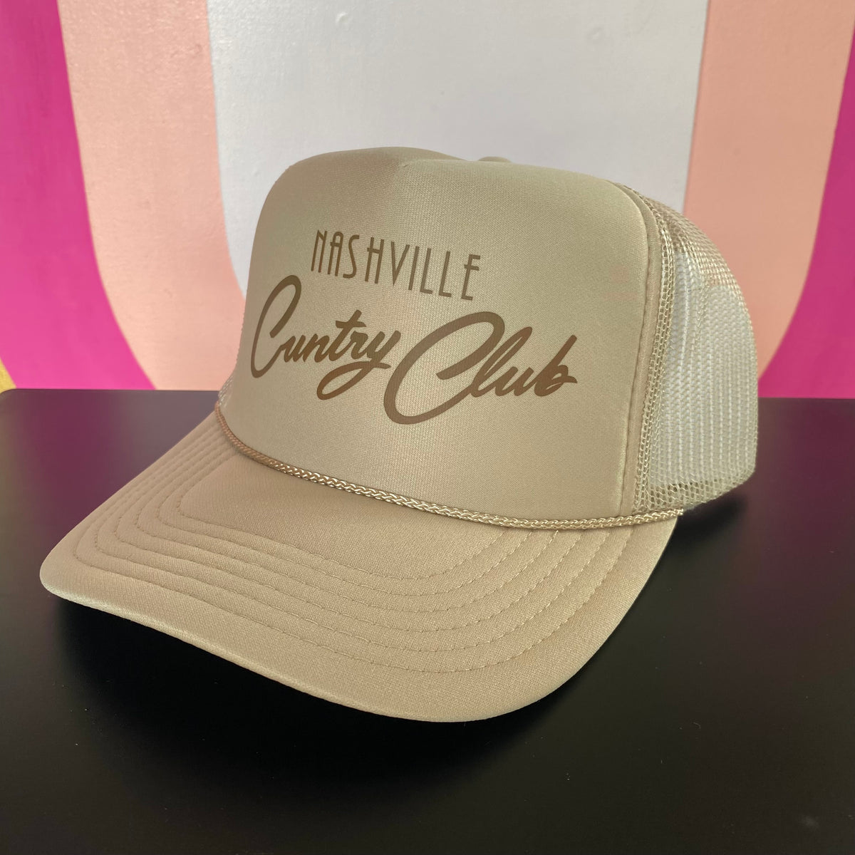 nashville cuntry club trucker hat