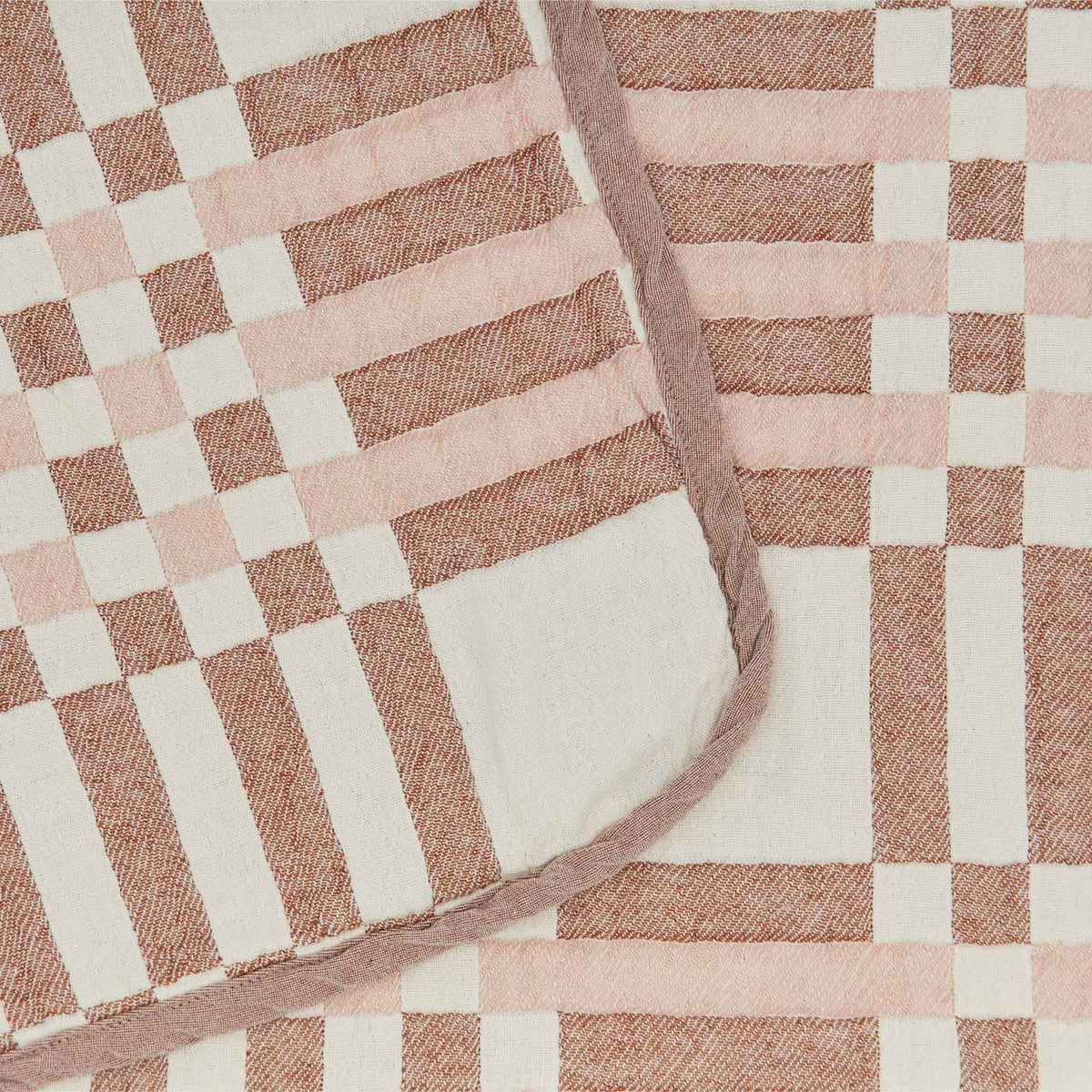 plaid {blush/terracotta} blanket