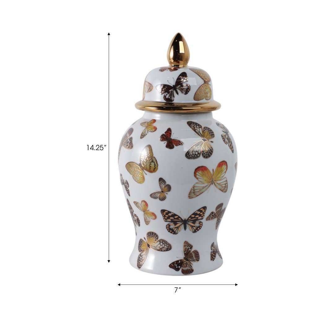 butterfly temple {medium} jar/vase