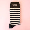 black striped socks