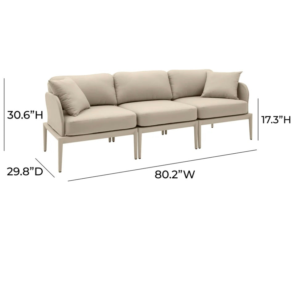 taupe modular outdoor sofa {shipping not available}