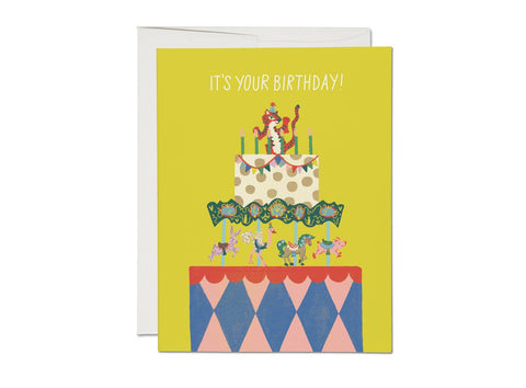 it's your birthday {carousel} card