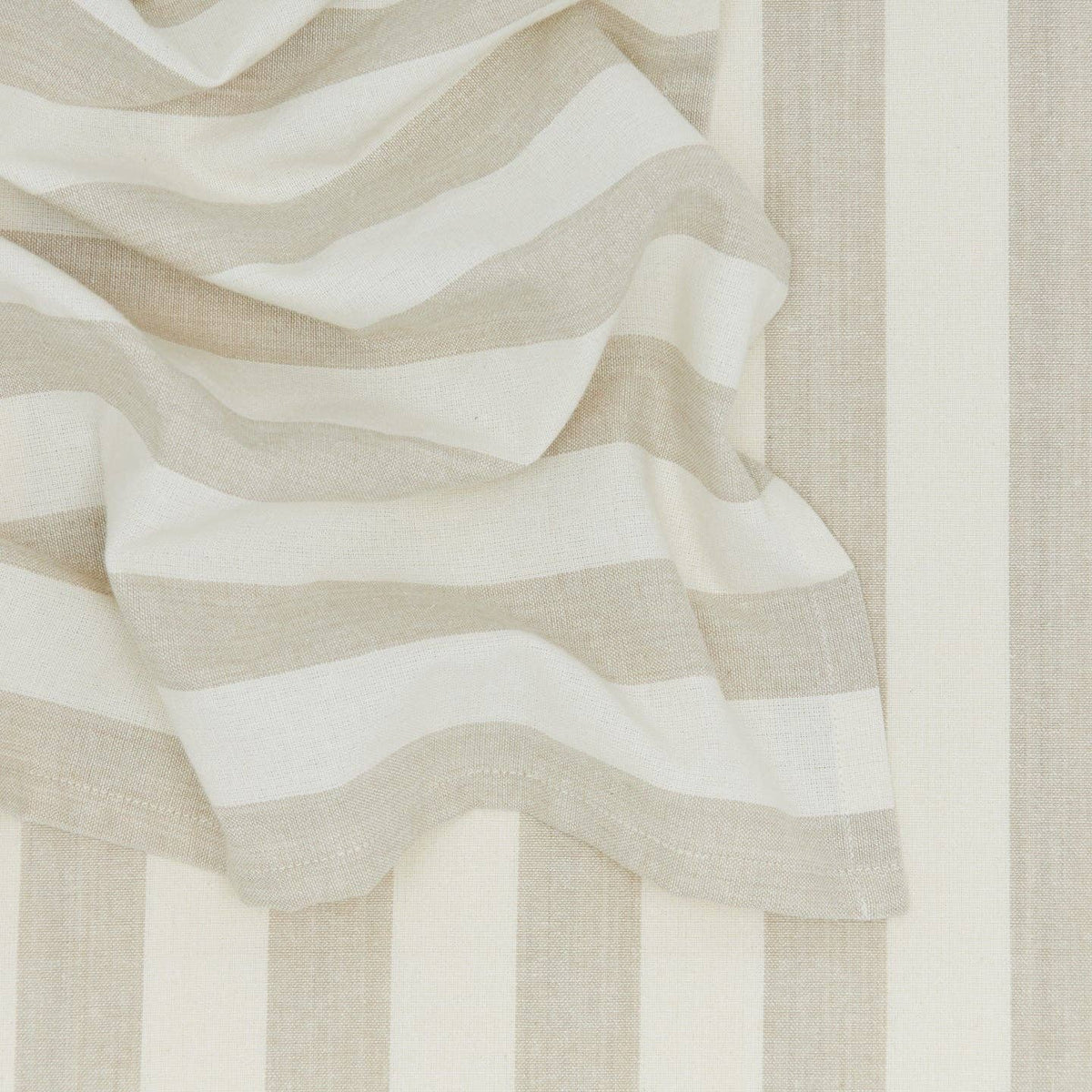 striped {ivory/flax} dinner napkins {set of 4}
