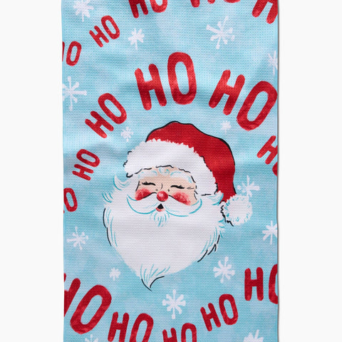 ho ho ho santa tea towel