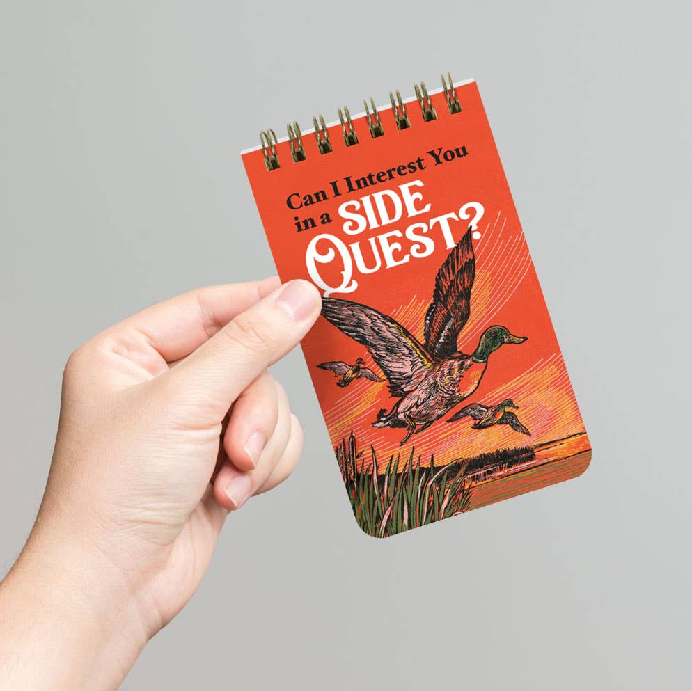 can i interest you in a side quest - 3x5 spiral memo notepad