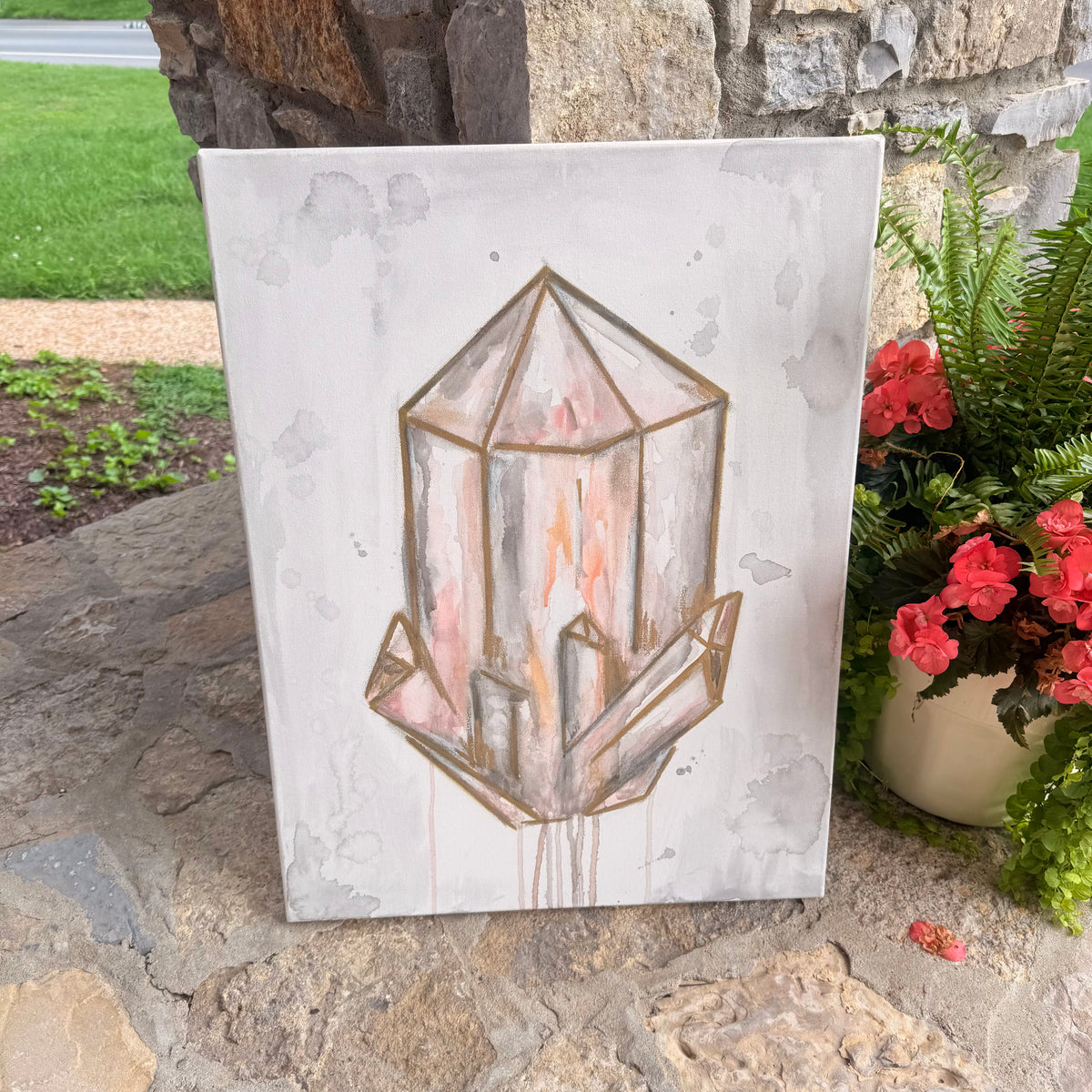 crystal artwork no.2 on canvas