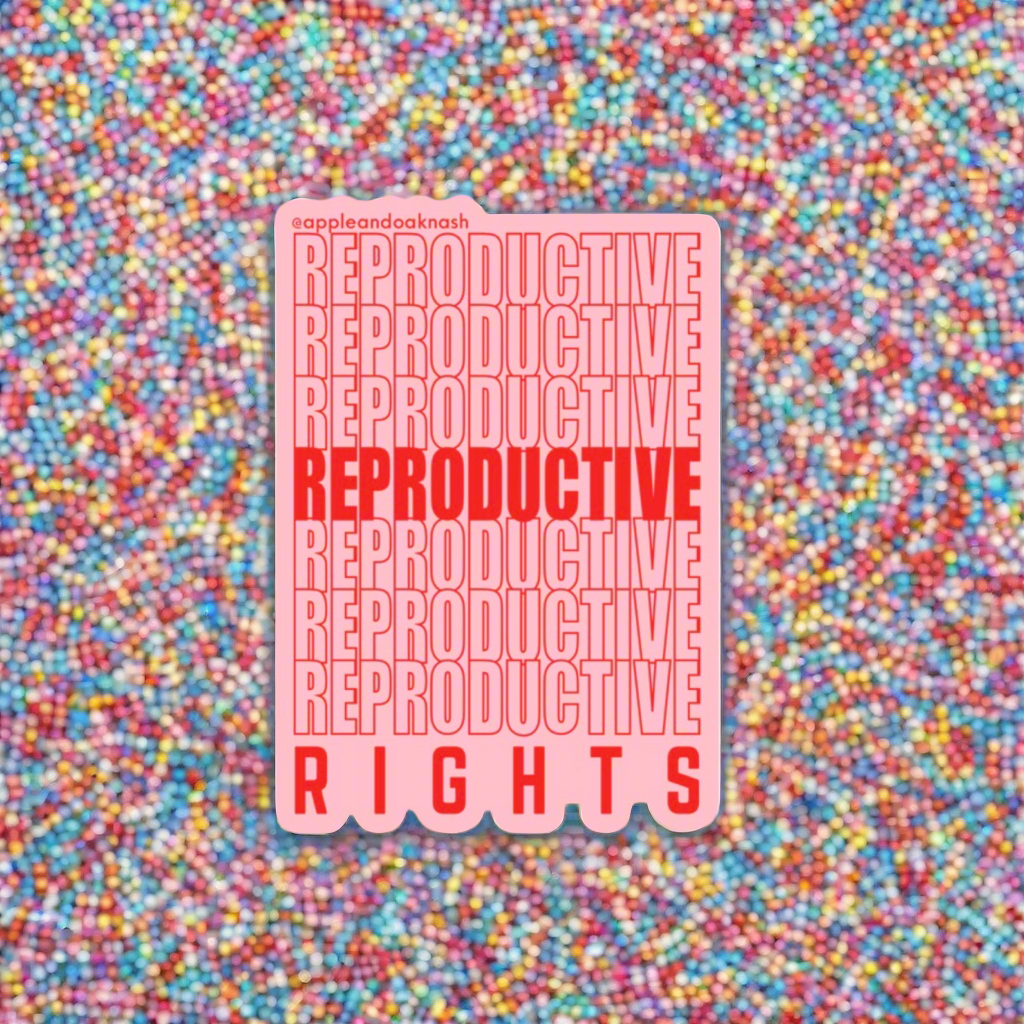reproductive rights {grocery bag} sticker