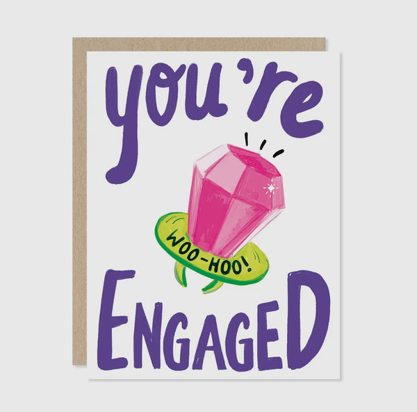 you’re engaged {woo-hoo!} card