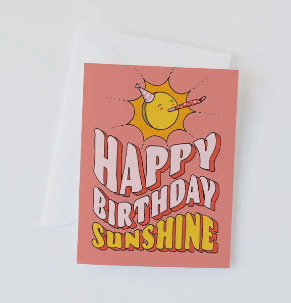 happy birthday sunshine card