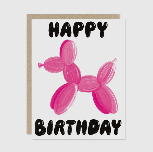happy birthday {balloon dog} card