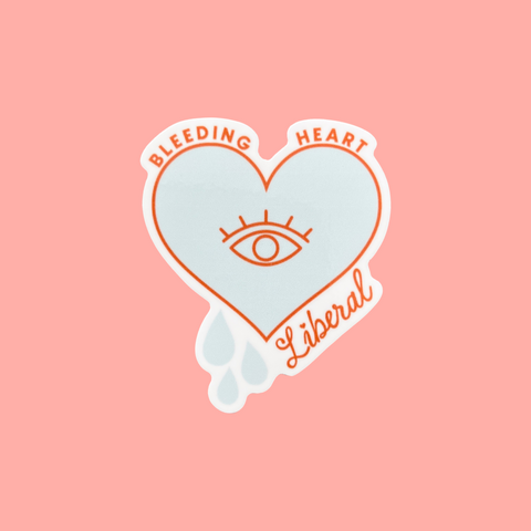 bleeding heart liberal sticker