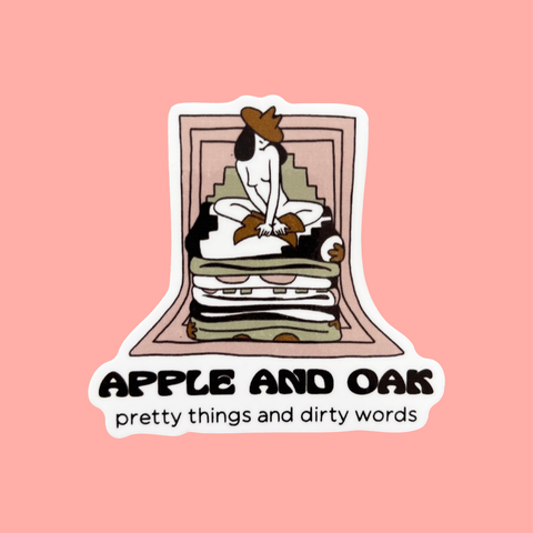 a&o pretty things & dirty words sticker