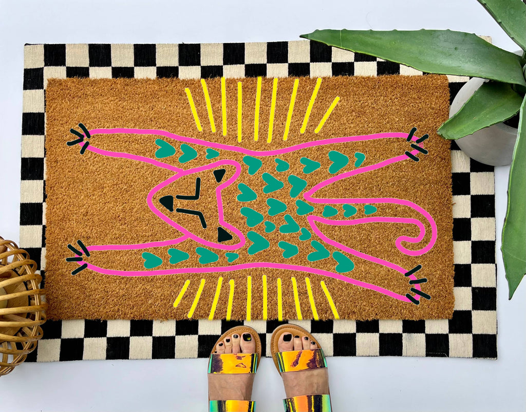 mystic leopard doormat