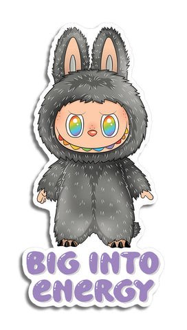 labubu big into energy sticker