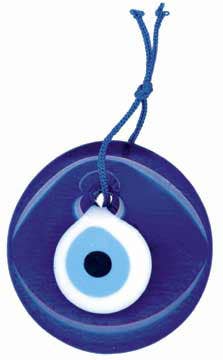 xl evil eye glass orn