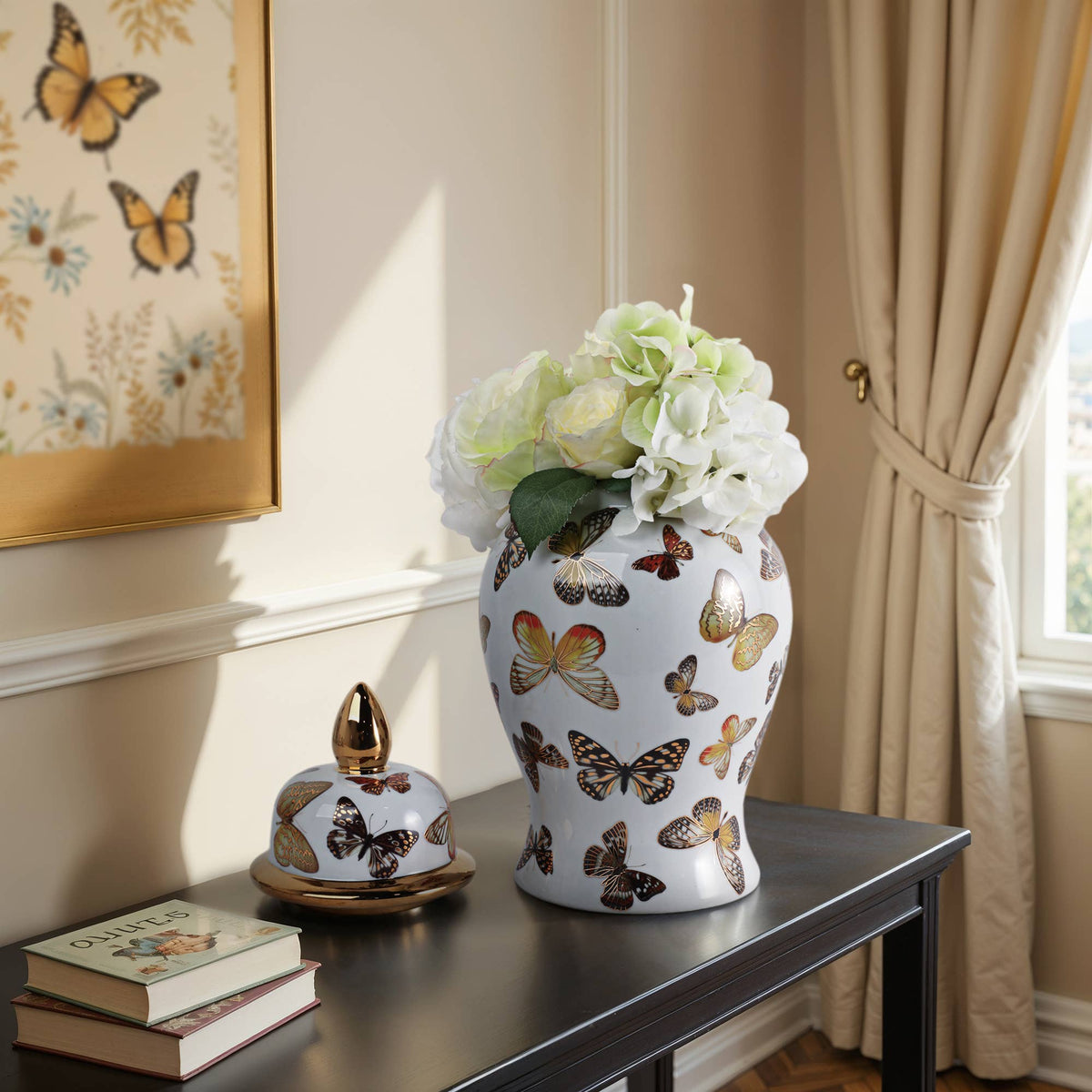 butterfly temple {medium} jar/vase