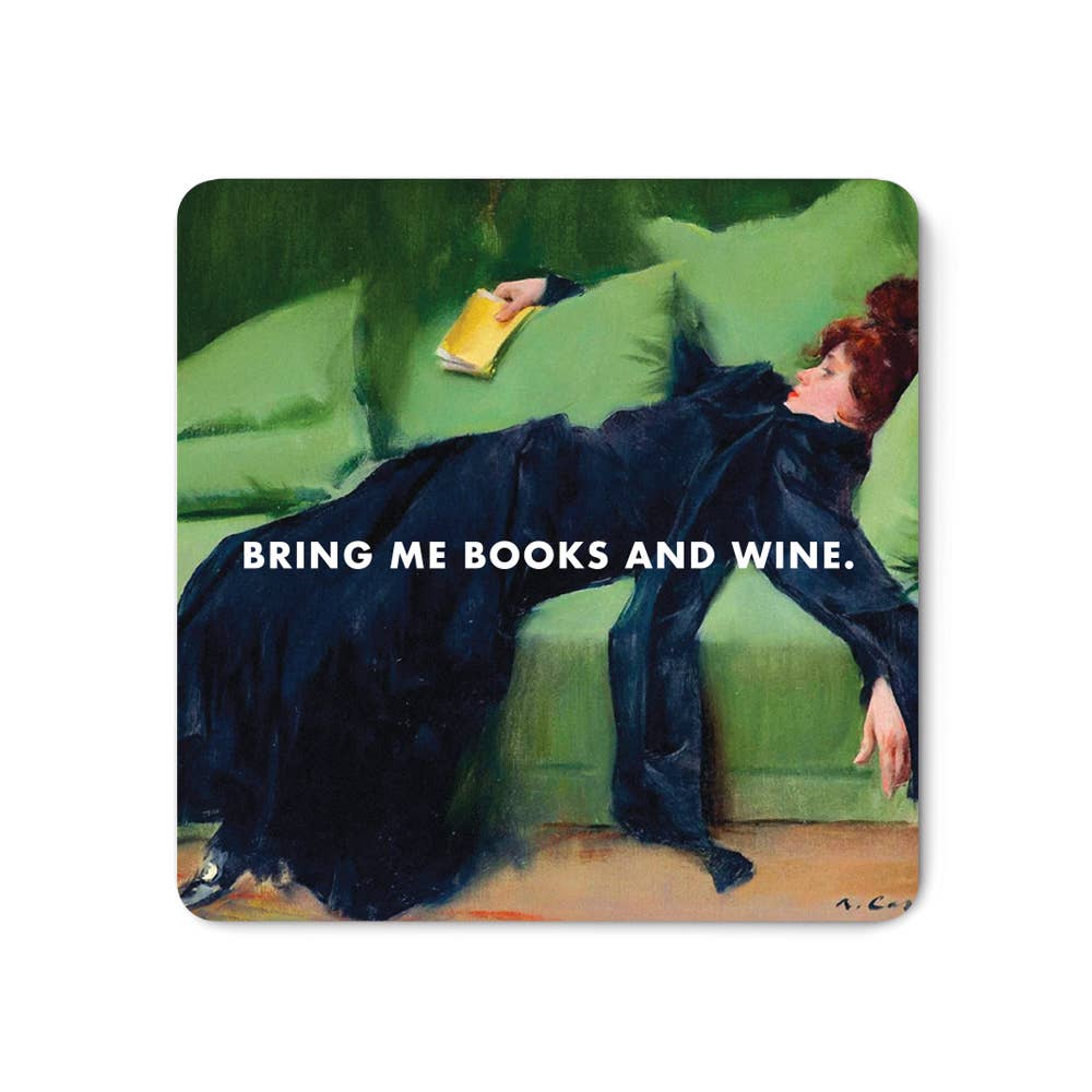 books & wine magnet