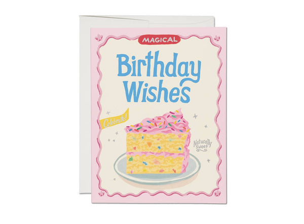 cake birthday wishes card