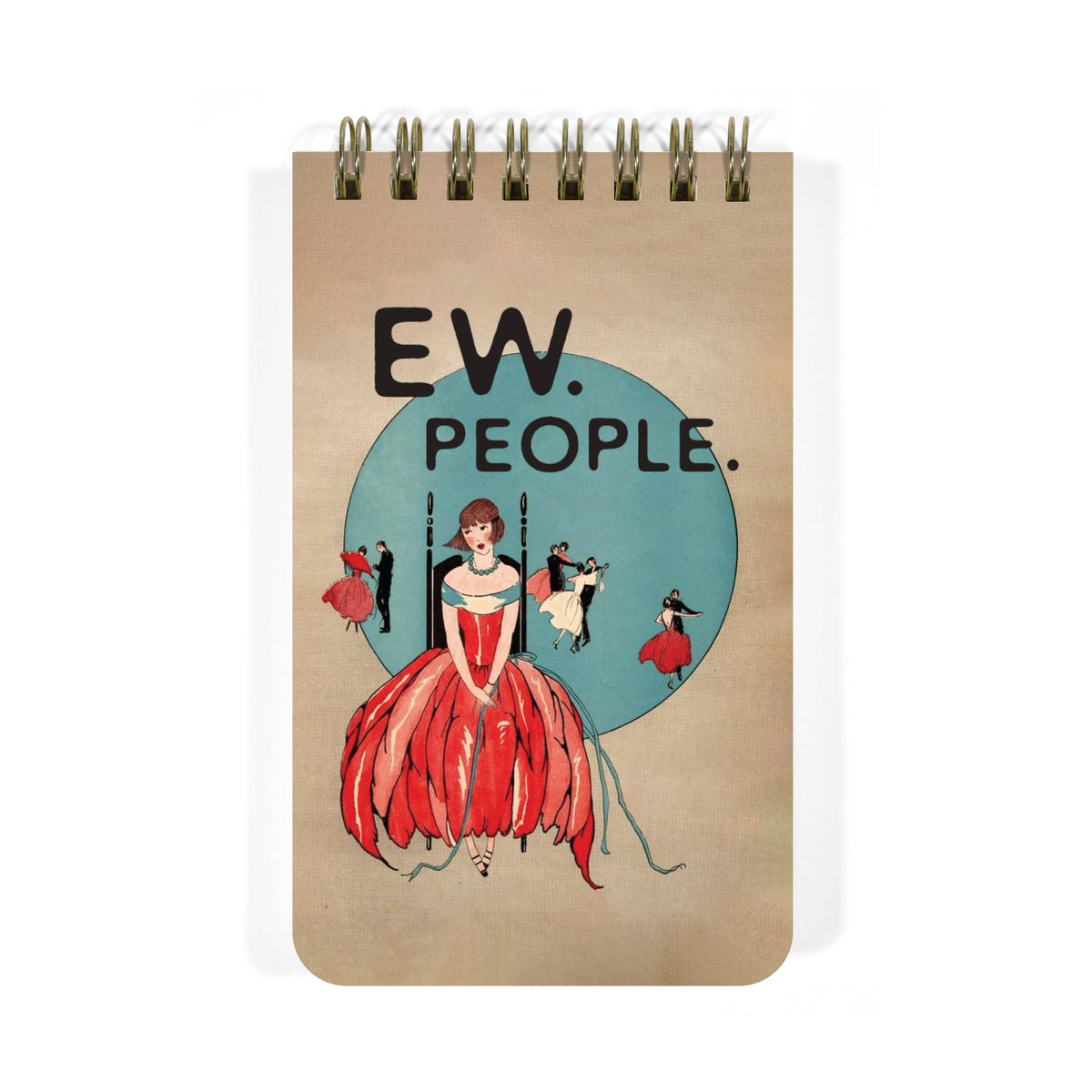 ew, people - funny 3x5 spiral memo notepad