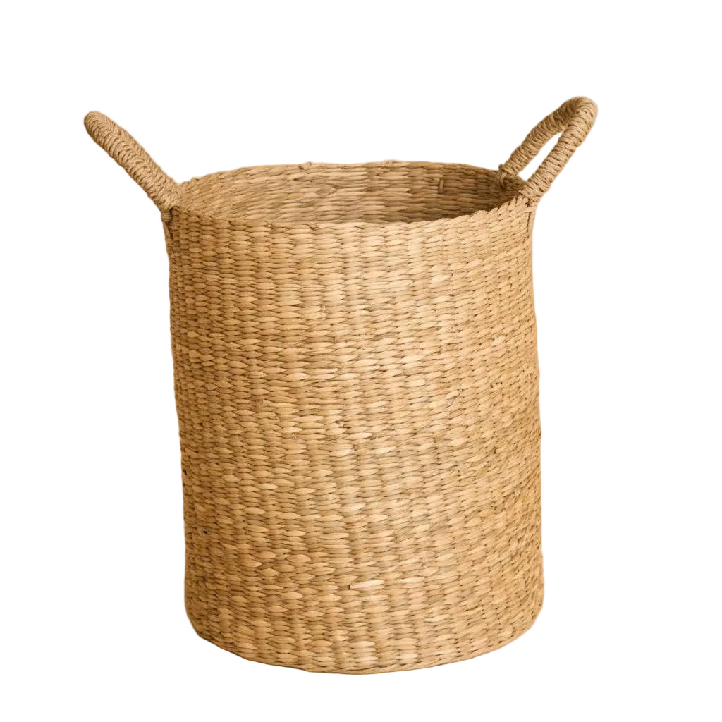 seagrass floor basket with handles {small}