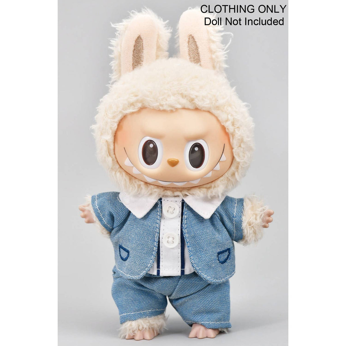 labubu 2pc blue suit
