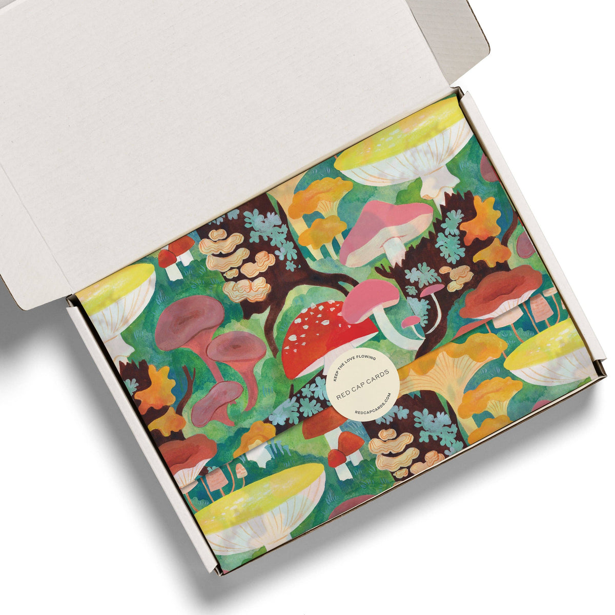 woodland mushrooms tissue paper
