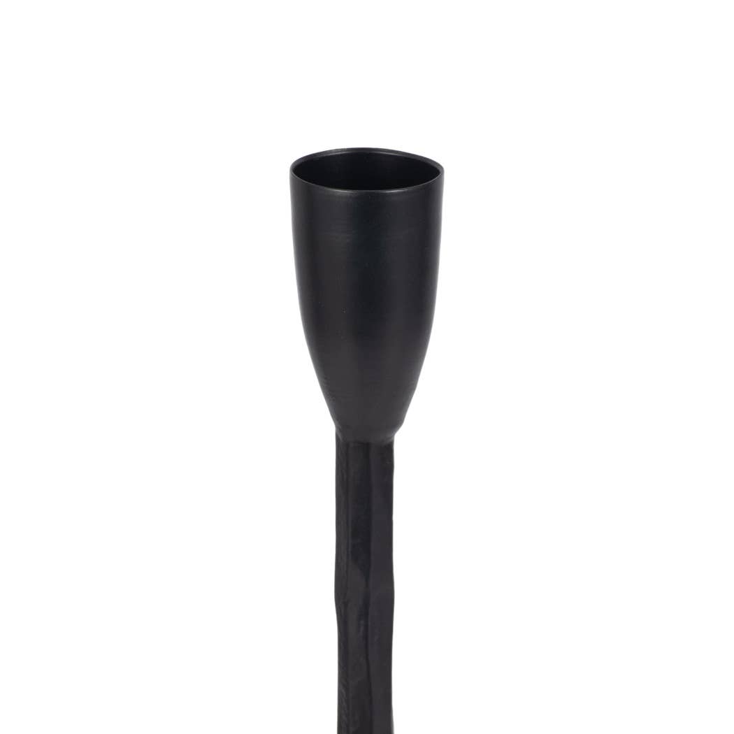 metal {black} 5-taper candle holder