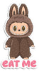 labubu eat me sticker