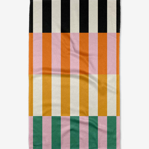 stacked stripes tea towel
