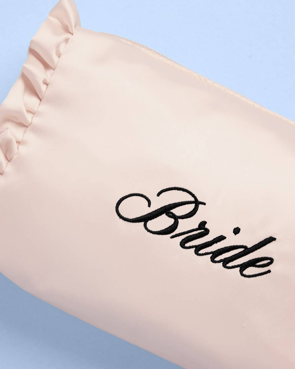 embroidered bride cosmetic bag
