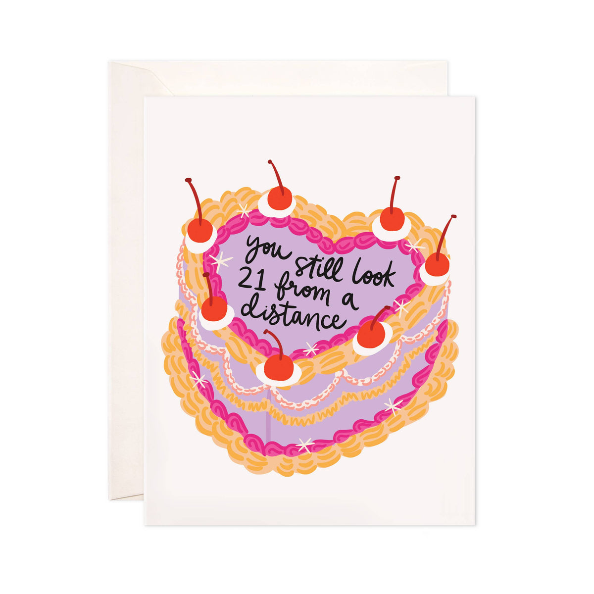 21 from a distance greeting card