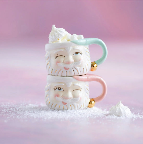  Lavender Purple Santa Aesthetic Mug Pastel Christmas