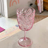pink paisley {acrylic} wine glass - Apple & Oak